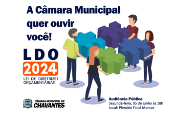 Audiência Pública da Câmara Municipal de Chavantes - 05/06/2023