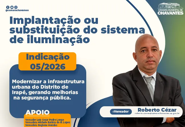 INDICAÇÃO Nº 05/2026.