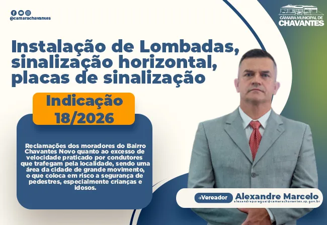 INDICAÇÃO Nº 18/2026.